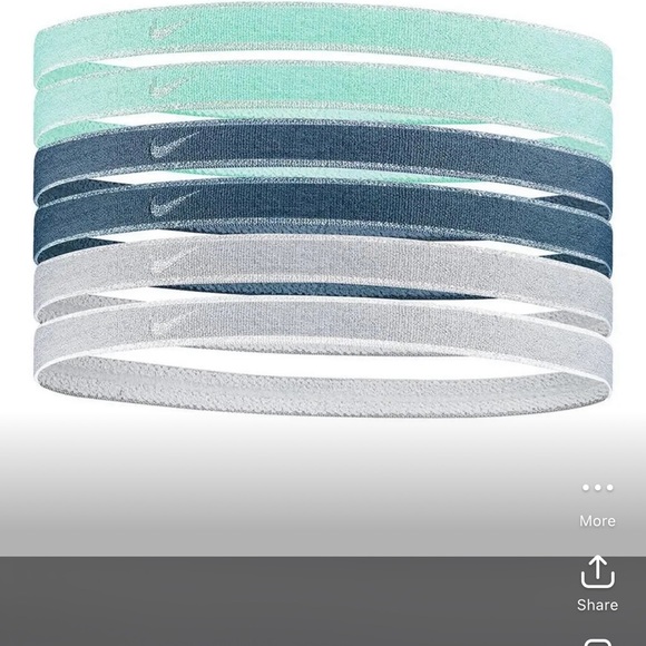 Nike Women's Headband Set - Blue, Gray, White - Picture 1 of 1